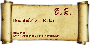 Budaházi Rita névjegykártya